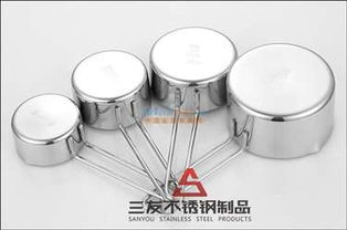 专业批发 4件套不锈钢量杯套装，江门三友不锈钢制品厂模具精制